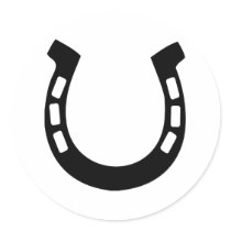 good luck horseshoe stickers