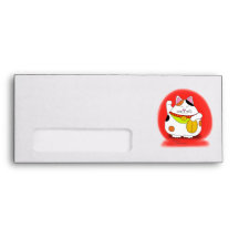 Good Luck Maneki Neko Envelope