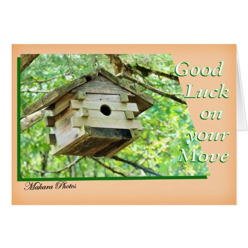 Good Luck on your Move Card Zazzle