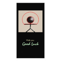 Good Luck Customized Photo Card