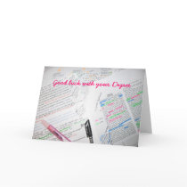 Good luck with your Degree Card