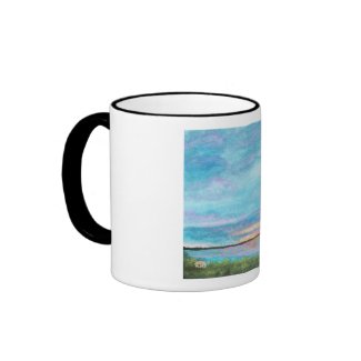 Good Morning Coffee Tea Cup Original Abstract Art Mug