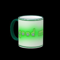 Good Morning Green Framed mugs