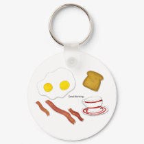 Good Morning Keychain by ginyhogan Good Morning Keychain