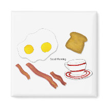 Good Morning Magnet by ginyhogan Good Morning Magnet