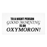 Good Morning Oxymoron Personalized Photo Card