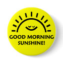 Good morning sunshine buttons by pixelholic Good morning sunshine buttons