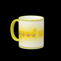 Good Morning Yellow Framed mugs