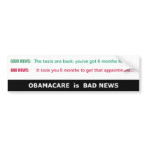 Good News/Bad News... Bumper Stickers