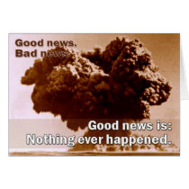 Good news, bad news with Explosion Greeting Cards