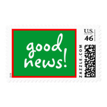 "Good news" Christmas stamp