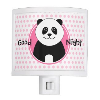 Good night panda pink spots