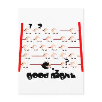 good night sheep postcards