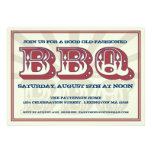 Good Old BBQ Country Style Party Invitation