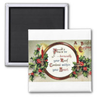 Good Old Christmas 2 Inch Square Magnet