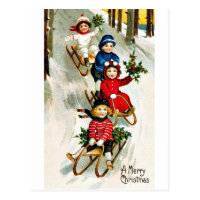 Good Old Christmas Postcard