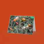 greeting, card, horizontal, christmas lights,