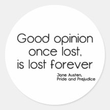 Good Opinion Round Sticker