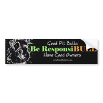 Good Pit Bulls bumper sticker