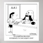 Good Tax Document Conceptually posters