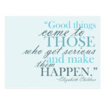 Good Things Come Motivational Postcard