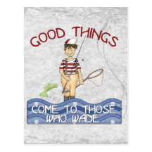 Good Things Fishing Post Card