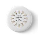 Good Time Badminton Pinback Buttons