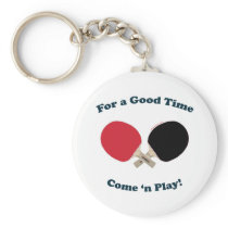 Good Time Ping Pong Key Chain
