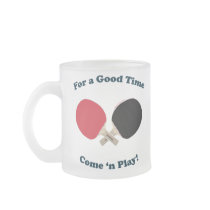 Good Time Ping Pong Coffee Mugs