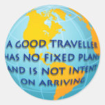 Good Traveller Round Sticker