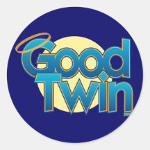 Good Twin Round Sticker