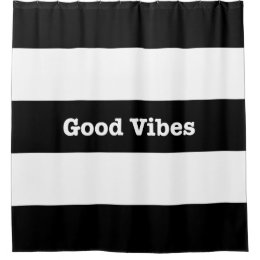 Good Vibes Customizable Black And White Stripes