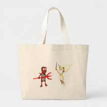Good vs Evil Canvas Bags