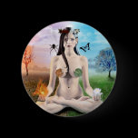 Good vs Evil- Goth Goddess Buttons