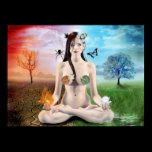Good vs Evil- Goth Goddess Poster