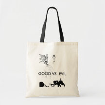 GOOD VS. EVIL TOTE BAG