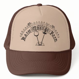 Good Weather Vintage Barometer Scale Hat hat