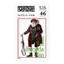 "Good Will Swords Man" postage by Lipton "Good Will Swords Man" postage
