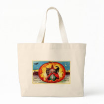 Good Wishes for Halloween, Owl, Witch, Cat, Bat bags