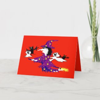 Good witch and her friends card