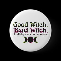 "Good Witch, Bad Witch..." Buttons