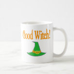 Good Witch! Green Hat Halloween Design Coffee Mug