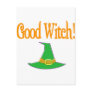 Good Witch! Green Hat Halloween Design Post Cards