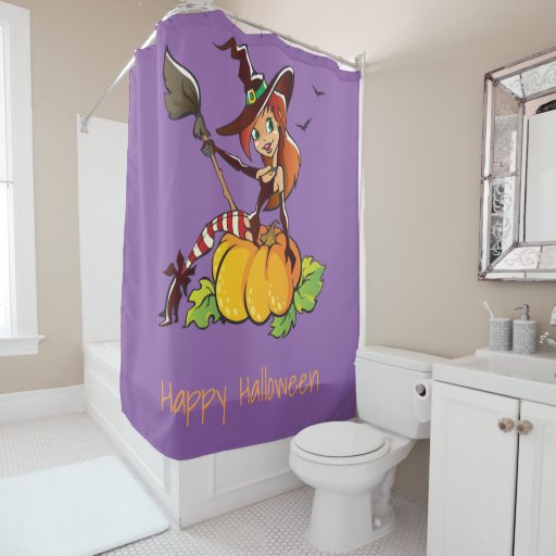 Good Witch Happy Halloween Shower Curtain Zazzle