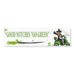 Good Witches Go Green bumper stickers