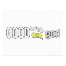 Good without god post card
