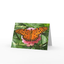 Goodbye Butterfly Card