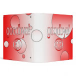 Goodbye! Canada Flag Colors Pop Art 3 Ring Binder