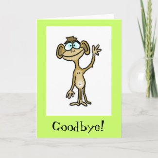 Goodbye Card card
