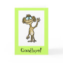 Goodbye Card by ticklemonkey Goodbye Card